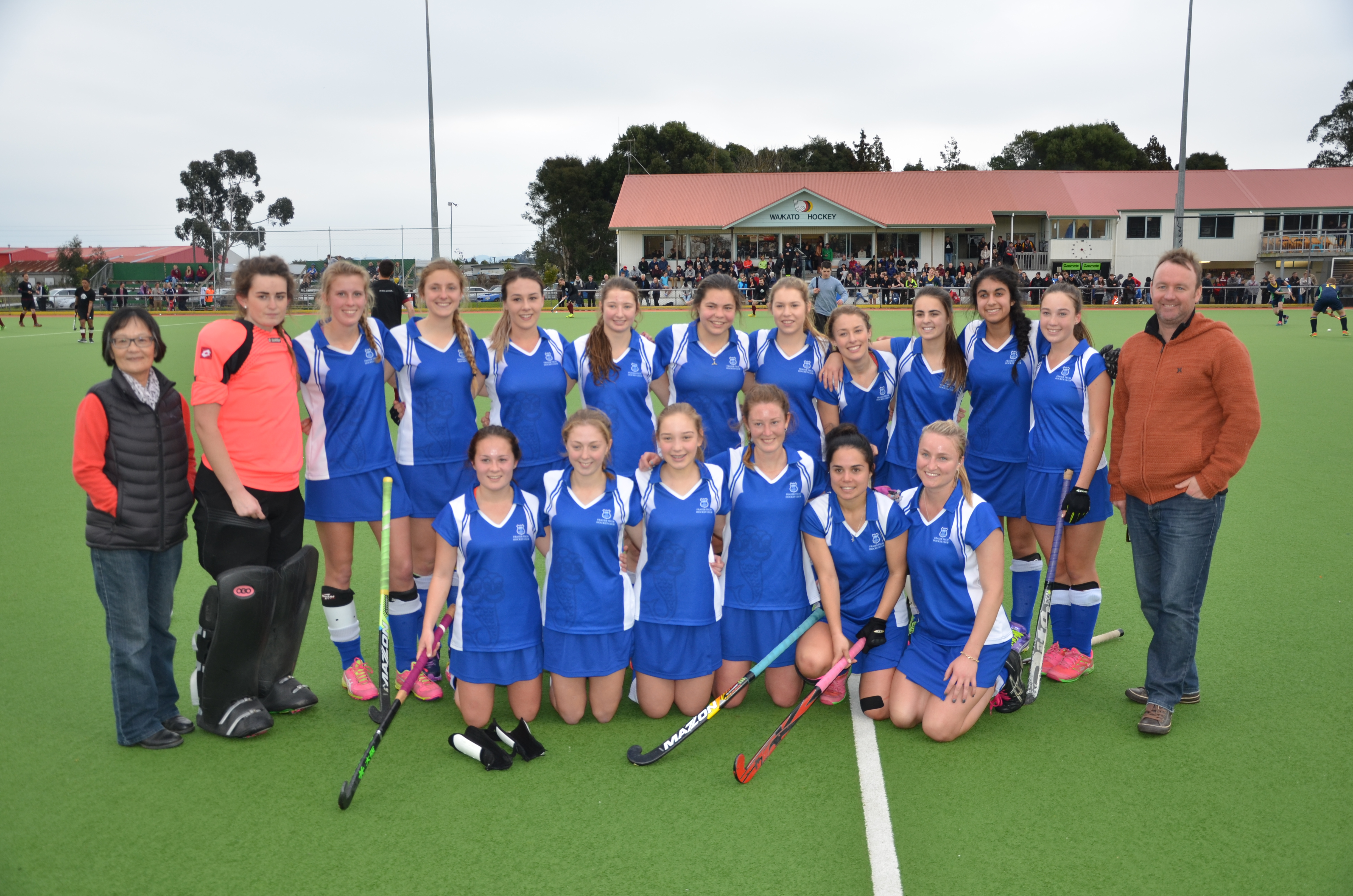 Team Photo of Premier Women after the 2015 Intercity Final.
